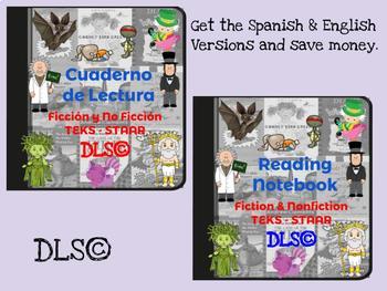 Preview of Interactive Reading Notebook - Spanish & English versions