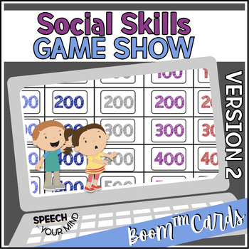 Preview of Social Skills Boom™ Cards Game Show #2 | Pragmatic Language | Behavior