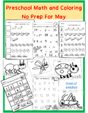 counting worksheets | Bugs coloring pages | NO PREP presch