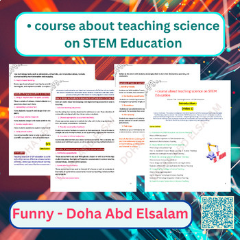 Preview of • course about teaching science on STEM Education