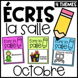 Écris la Salle | Write the Room | Literacy Activity | October