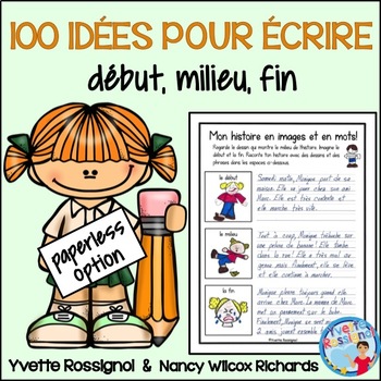 Preview of Écriture créative  I  100 French writing prompts