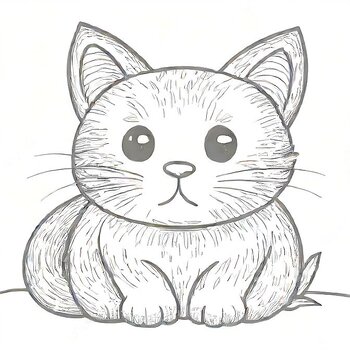 Preview of ِِِِِِcute cats coloring book for kids ages 4-8