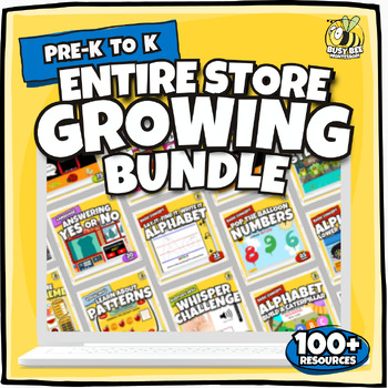 Preview of Pre-K to K Growing Boom Bundle 50% OFF