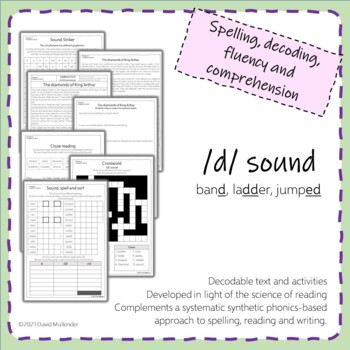 Preview of 'd' phoneme - spelling, decoding, fluency and comprehension pack