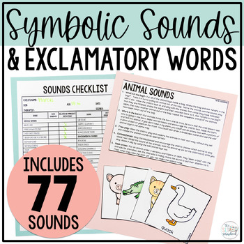 Preview of Symbolic Sounds and Exclamatory Words for Early Intervention Speech Therapy