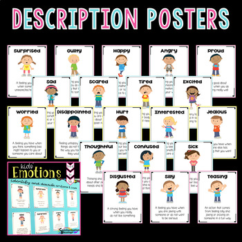 feelings and emotions activities and posters for