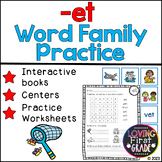 -et Word Family Pack | Word Work & Centers | Science of Reading |
