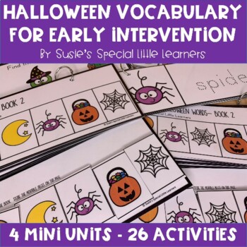 Preview of HALLOWEEN LITERACY FOR PRESCHOOL SPECIAL EDUCATION & SPEECH