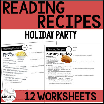 Preview of Reading Comprehension Worksheets for Special Ed