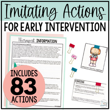 Preview of Imitating Actions - Prelinguistic Skills for Early Intervention Speech Therapy