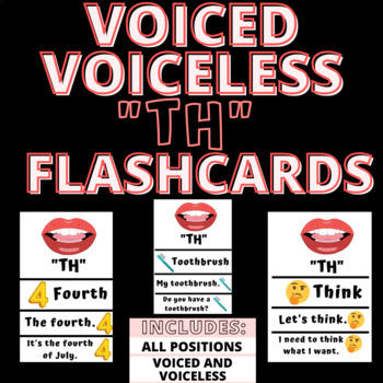 Preview of #flashsale "TH" FLASHCARD VISUALS | ARTICULATION | SPEECH THERAPY