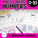 Number Writing Practice Pages 0-10 | Math