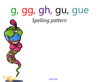 Preview of 'g' Spelling Pattern