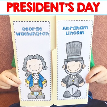 Preview of Presidents Day Activities - File Folder - Vocabulary, Writing & more!