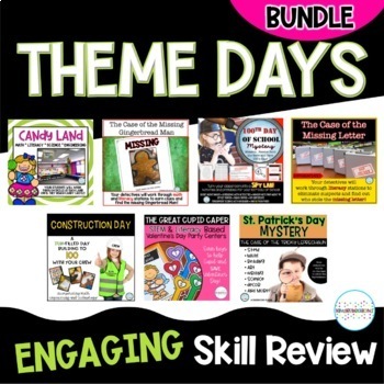 Preview of Theme Days BUNDLE | Math, Literacy & STEM Activities | Room Transformations