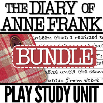 Preview of The Diary of Anne Frank Play Study Unit Bundle of Projects, Exam, Activities