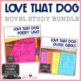 Love that Dog Novel Study Bundle Print and Digital