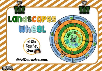 Preview of @hello.teacher.ana LANDSCAPES Wheel