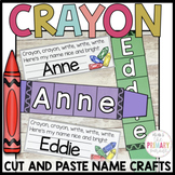 Crayon name craft | Back to school craft | Crayon Name puzzle