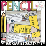 Pencil name craft | Back to school craft | Pencil Name puzzle