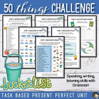 Preview of Reversed Bucket List Challenge - End of the year Unit