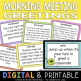 Morning Meeting Greetings for Upper Elementary Students | 