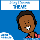 Teaching Theme | Story Elements with Google Slides and Video Lessons