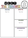 Meet the Teacher - Back to School Printable EDITABLE