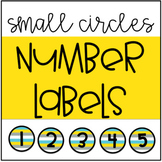 Small Classroom Number Label Set 1-30