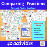 Comparing Like and Unlike Fractions Mazes   Activities