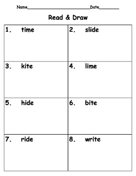 -ide -ime -ite Word Families by Friend of First Grade | TpT