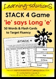 'ie' Says Long 'e' Sound Game - STACK 4 - field, tier, pri