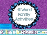 -ill Word Family Activities!