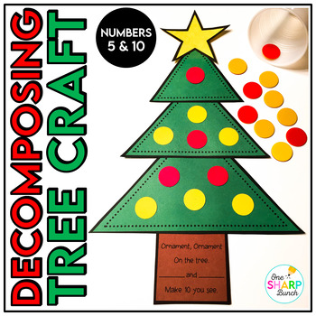 Preview of Christmas Craft | Decomposing Tree | Math Craft