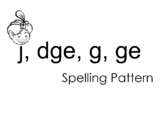 'j' Spelling Pattern