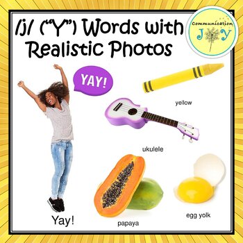Preview of "Y" Words with Realistic Photos