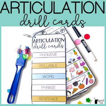 Preview of Articulation Drill Cards: Multi-leveled Activities In All Positions