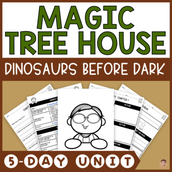 Preview of Dinosaurs Before Dark | Magic Tree House #1 | Lesson Plan, Quizzes, Activities