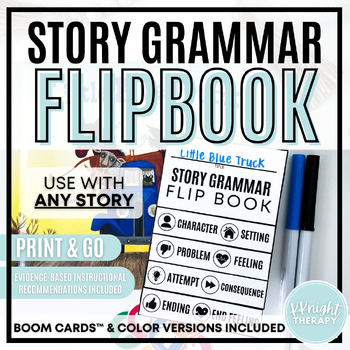 Preview of Story Grammar Flipbook | Narrative Comprehension & Retell for ANY STORY