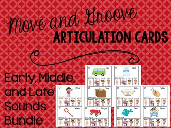 Preview of Move and Groove Articulation Cards Bundle