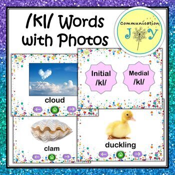 Preview of /kl/ Words with Photos