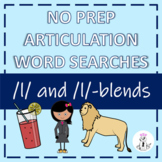 /l/ and /l/-blend Articulation Word Searches