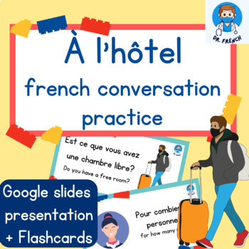 Preview of À l'hôtel. French Hotel Reservation Speaking Activity 