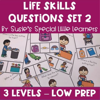 Preview of LIFE SKILLS QUESTIONS FOR SPECIAL ED AND SPEECH