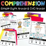 Kindergarten Reading Comprehension with Simple Sight Words