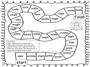 consonant -le syllable by Reading Group | Teachers Pay Teachers