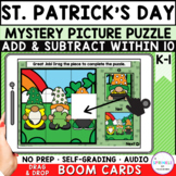 Add & Subtract Mystery Picture Puzzle | St Patricks Day Bo