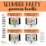 Slumber Party Pronouns Boom Cards™ BUNDLE