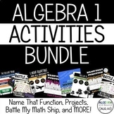Algebra 1 Activities Bundle | Review Games and Projects